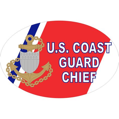 Coast Guard Magnet Us Coast Guard Chief Oval Auto Magnet North Bay