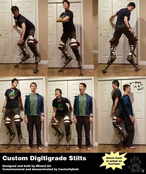 Check out digitigrade stilts on ebay. Custom Digitigrade Stilts by CanineHybrid | Stilts, Cosplay costumes, Digitigrade stilts