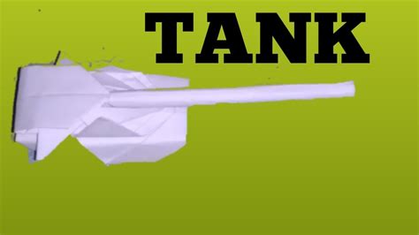 Membuat Tank Mainan Dari Kertas Youtube