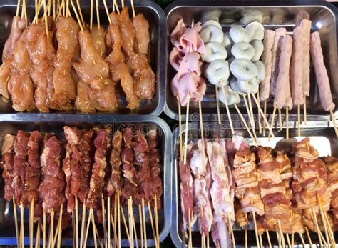 Barbeque Grill Street Food In Thailand Stock Image Image Of Tasty