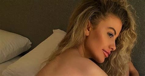 Big Brother S Chloe Ayling Strips Topless For Boob Overload Birthday