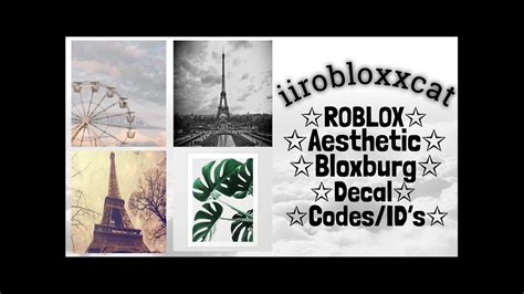 Roblox Aesthetic Bloxburg Decal Codesids Iirobloxxcat Youtube