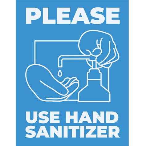 Please Use Hand Sanitizer Poster Plum Grove