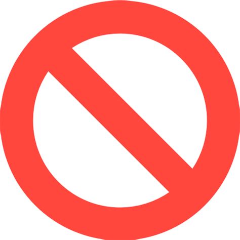 blank no entry sign