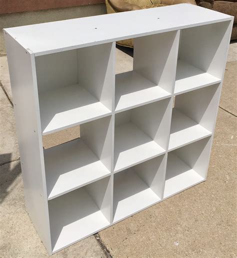 Uhuru Furniture And Collectibles White 3x3 Cubby Bookcase 45 Sold