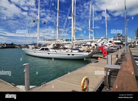 Auckland City Of Sails New Zealand Stock Photo Alamy