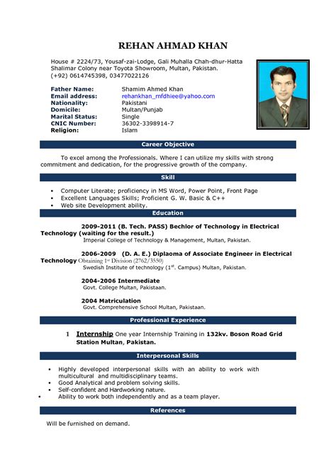 How to pick the right resume format? cv word pattern