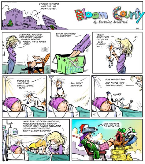 Bloom County Saturday Christmas Day Berkeley Breathed Sunday Paper American
