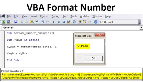 This means we can easily design a professional and beautiful invoice layout easily with microsoft excel. VBA Format Number | How to Format Numbers in Excel Using ...