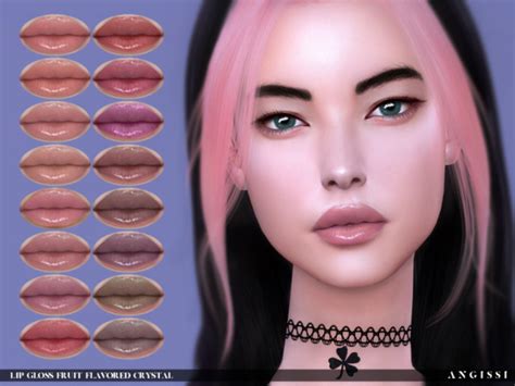 Lip Gloss Fruit Flavored Crystal By Angissi From Tsr • Sims 4 Downloads