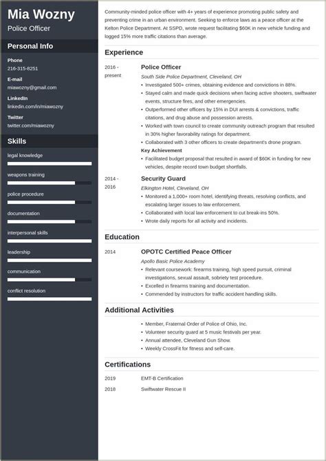 Examples Of Resume Objectives For Crime Scene Specialist Resume
