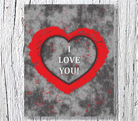 I Love You Print Love Poster Print 8 X 10typographic By Anyprint