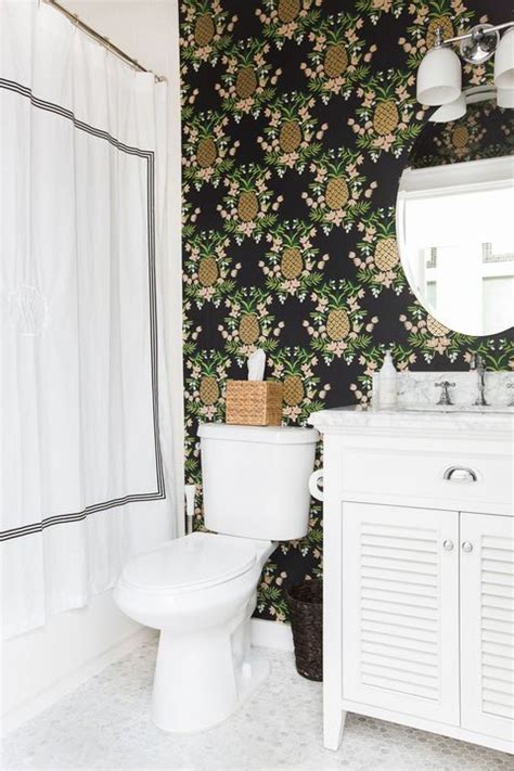 40 small bathroom ideas that are effortlessly elegant. Best Bathroom Wallpaper Ideas - 22 Beautiful Bathroom Wall ...