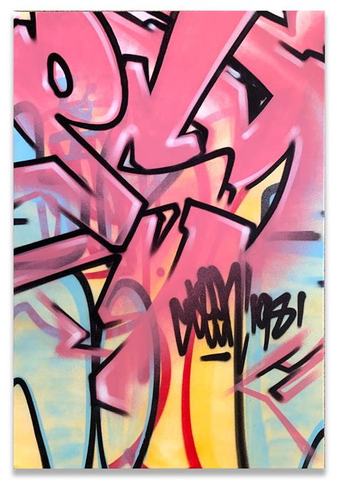 Graffiti Artist Seen Psycho 1981 Aerosol On Canvas Dirtypilot