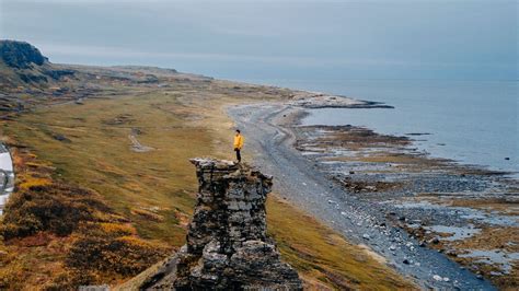Wallpaper Loneliness Alone Rock Coast Sea Sky Hd Picture Image