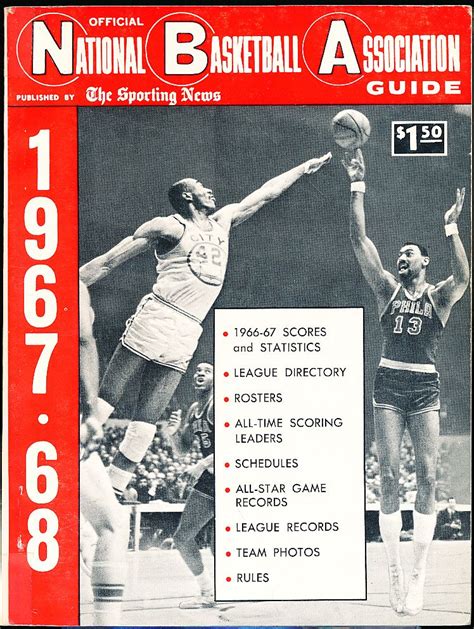 Lot Detail 1967 68 The Sporting News Official Nba Guide Wilt