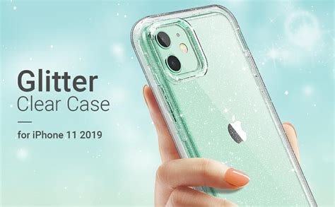 Ulak Compatible With Iphone 11 Case Clear Glitter Hybrid 3