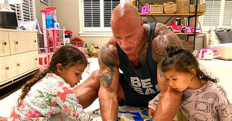 dwayne johnson celebrates daughter tiana s 3rd birthday with a surprise message from jason momoa