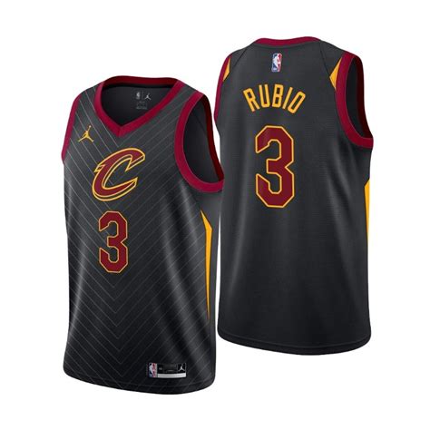 Cleveland Cavaliers Declaración EdiciÓn Ricky Rubio 3 Negro Swingman