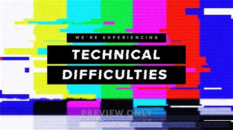 Were Experiencing Technical Difficulties Title Graphics Church Visuals