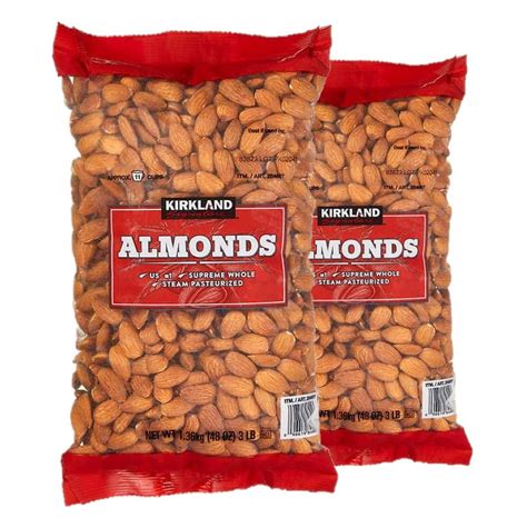 2 Pack Kirkland Signature Supreme Whole Almonds 3 Lbs Walmart Com