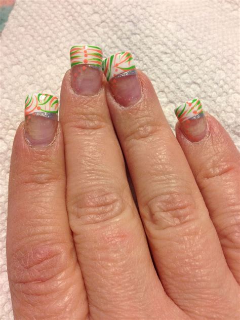 Colorful French Tip French Tip Nail Designs French Tip Nails Nail Designs
