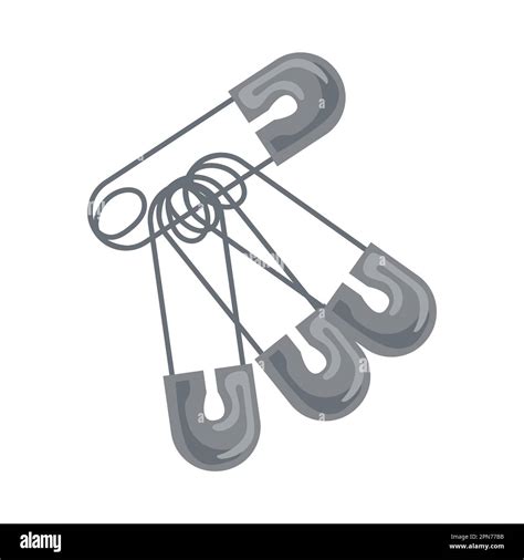 Safety Pins Vector Illustration Stock Vector Image And Art Alamy