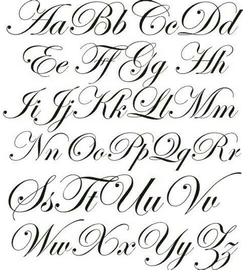 Letras cursivas para tatuajes Décoration De Maison
