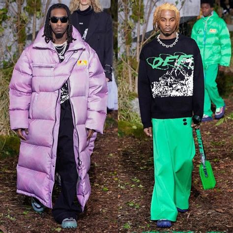 Offset And Playboi Carti Walk In Virgil Ablohs Off White