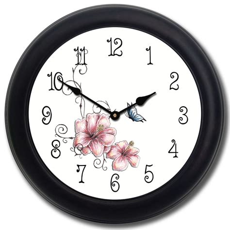 Welcome to the big clock store youtube channel! Pink Floral Clock small and large | The Big Clock Store Online