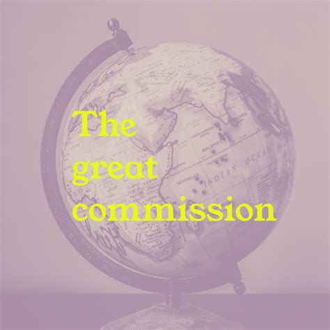 The Great Commission Matthew 2816 20 Grace Church Gisborne