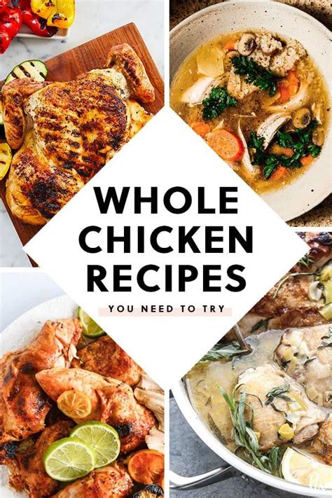 For instance, you could prepare your chicken with a simple poultry rub and. 8 Things You Can Do with a Whole Chicken (Besides Roasting ...