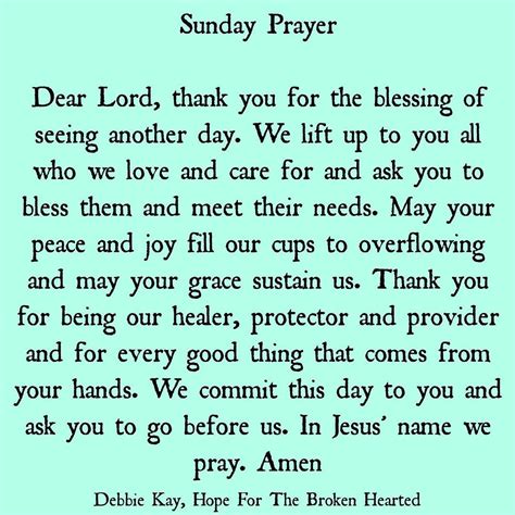 A Prayer For You And Me Thank You Lord For All The Blessings We