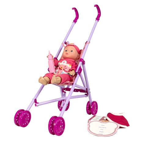 Kid Concepts Baby Doll Playset With Stroller 3 Pieces Recommended