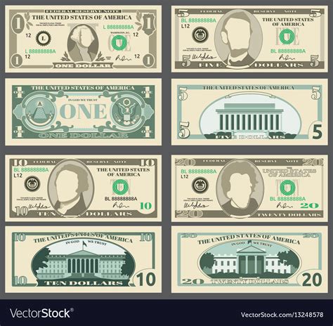 Banknotes World Currency Money Dollar Set 19 Bills