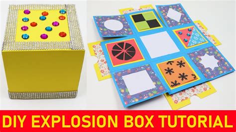 How To Make Explosion Box Diy Explosion Box Tutorial Paper