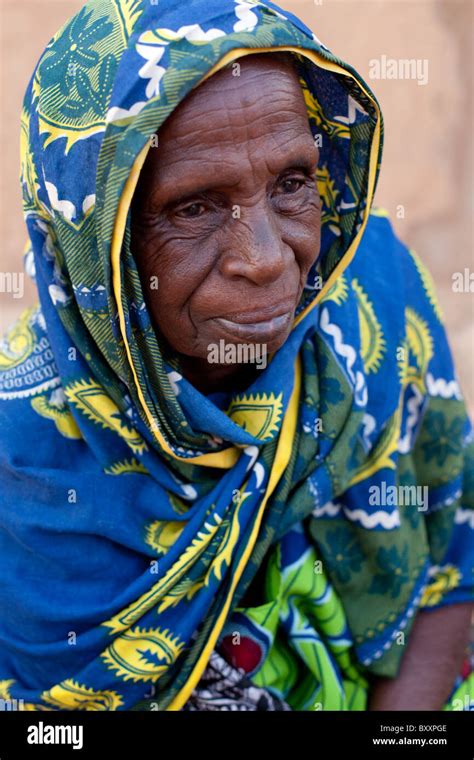 Elderly Fulani Woman In Djibo In Northern Burkina Faso Stock Photo Alamy