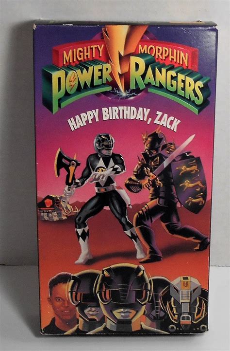 Mighty Morphin Power Rangers Happy Birthday Zack Vhs