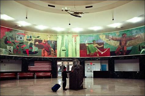 The Panomic Mural Inside The Marine Air Terminal At Laguardia Airport