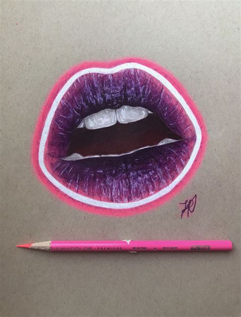 Eyedrawing Lip Drawing Color Pencil Drawing Lips Drawing