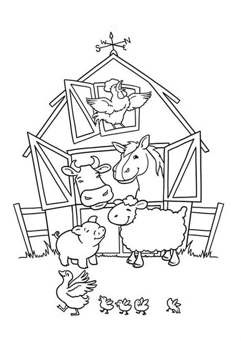 Free And Easy To Print Farm Animal Coloring Pages Tulamama