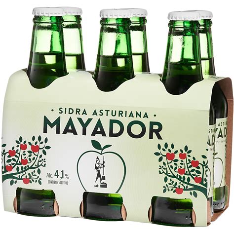 Comprar Sidra Refrescante Asturiana Pack 6 Botellas 25 Cl · Mayador