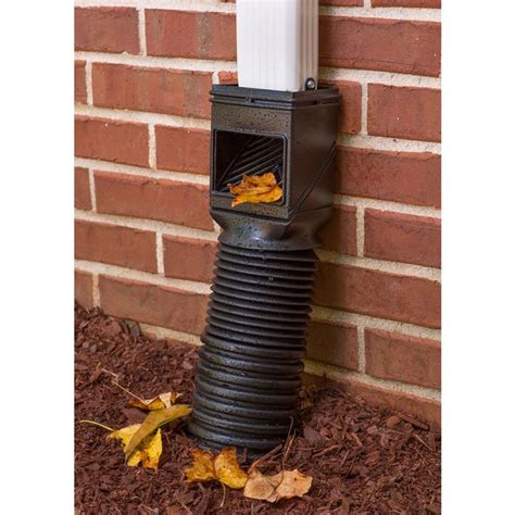 Amerimax Home Products Flex Grate Black Vinyl Downspout Filter The Home Depot Downspout