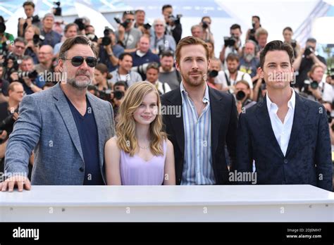 angourie rice ryan gosling russell crowe matt bomer attending the the nice guys photocall at