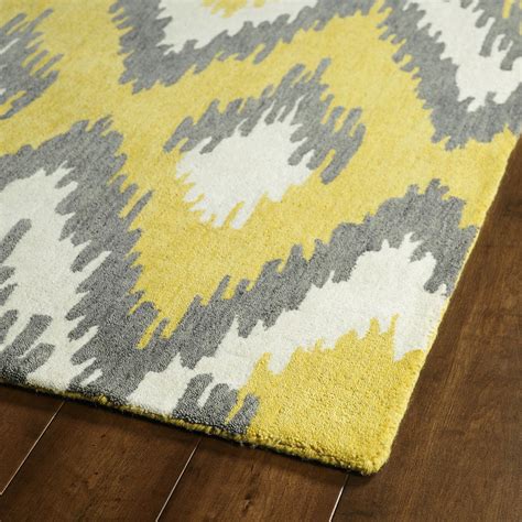 Grey Yellow Area Rug Best Decor Things
