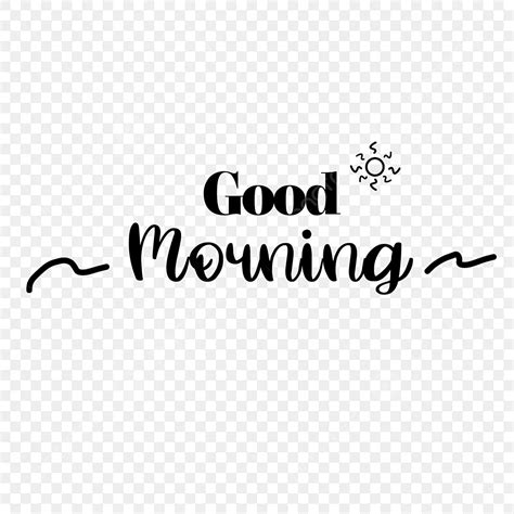 Good Morning Png Image Good Morning Typography Brush Lettering Hand