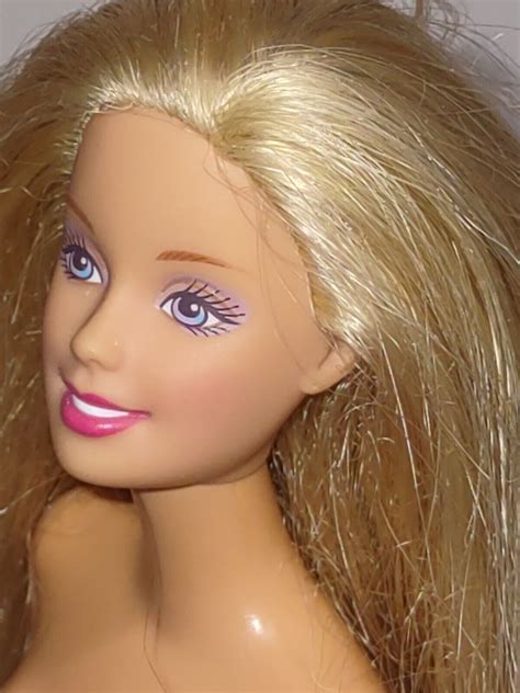Mattel Barbie Caucasian Blonde Hair Multicolor Eyes Nude Doll BHMCE1 D8