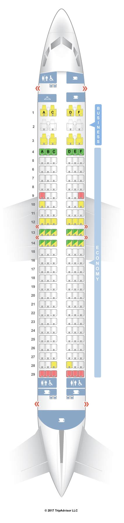 Seatguru Seat Map Qantas Boeing 737 800 738 V1