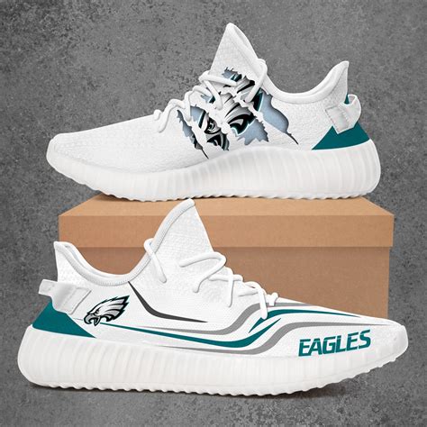 Philadelphia Eagles Custom Shoes Yeezy Boost 350v2 N419