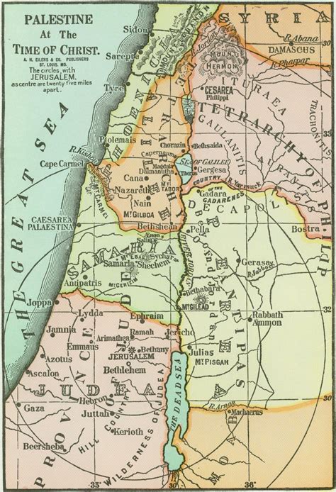 A people erased from existence and the city that never was. Map+of+Palestine+in+the+Time+of+Jesus | Palestine at the ...